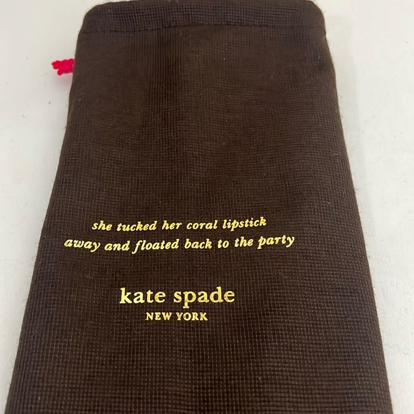 New rare Muslin Kate Spade Dust Bag Brown 14”WX 12”H. Medium - Picture 6 of 8